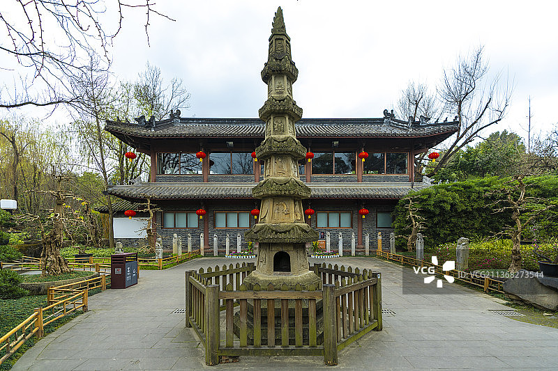 武侯祠 汉昭烈庙 三义庙 刘备 汉昭烈墓 诸葛亮 孔明 刘湘墓 成都 四川 唐碑 古建筑 红墙 绿竹图片素材