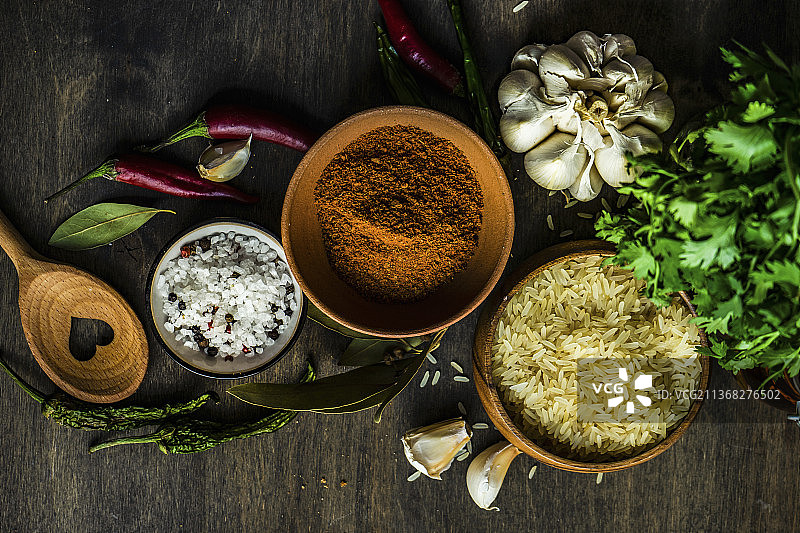 用于烹饪抓饭的传统格鲁吉亚香料图片素材