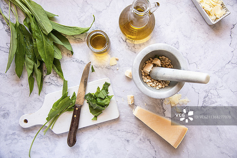 野蒜香蒜酱食材图片素材
