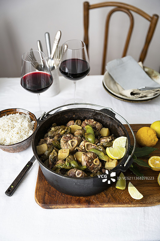 羊肉水花 Potjie图片素材