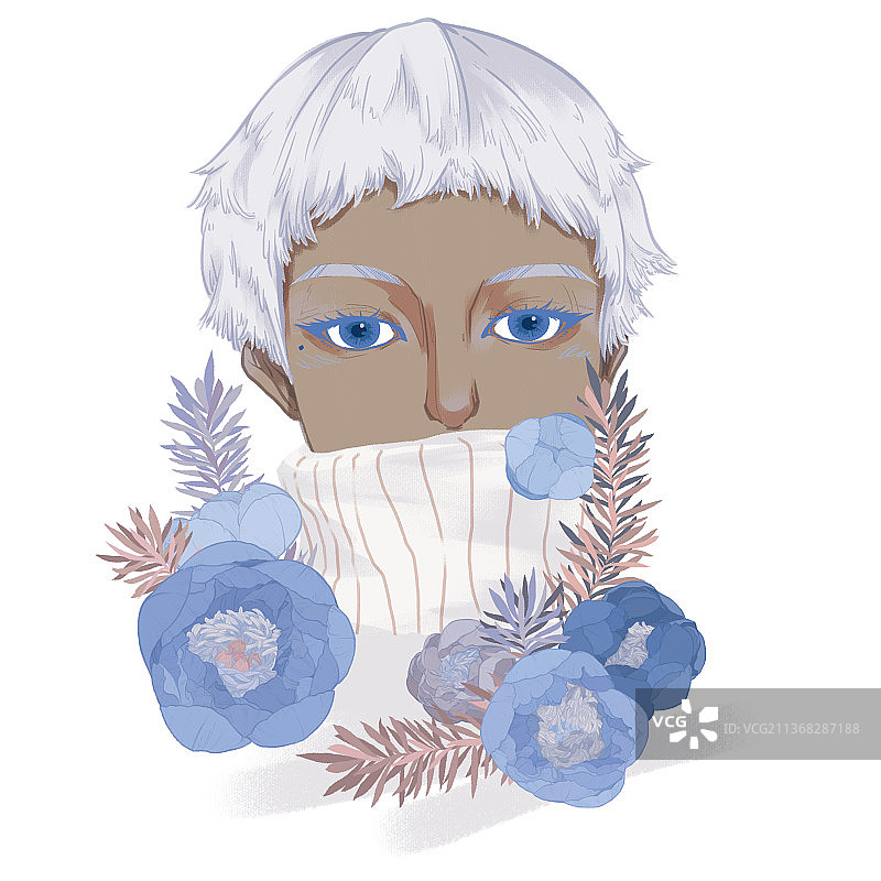 女花第二色图片素材