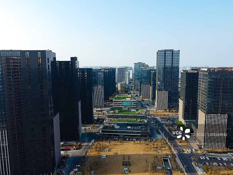 盐城 海盐博物馆 中海天钻 金融城 永兴寺 盐商会馆 串场河 开放大道 兴业大厦图片素材