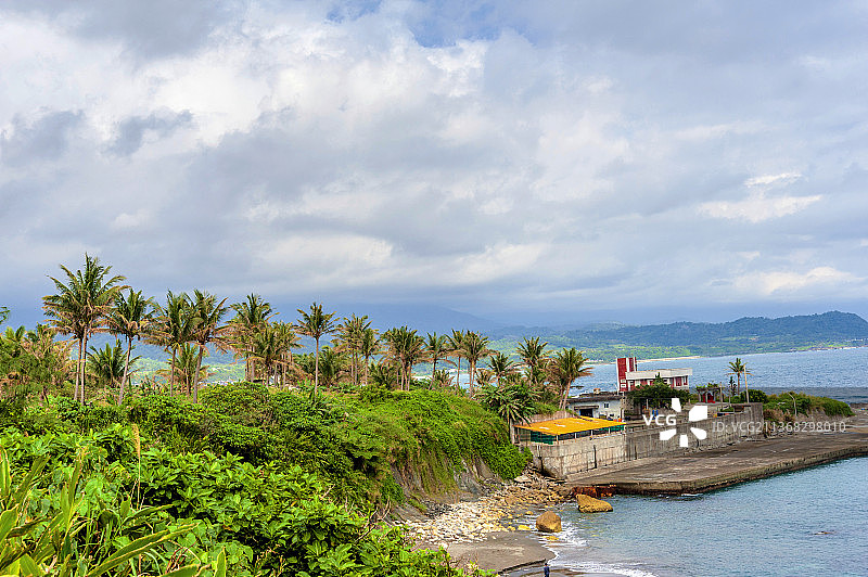 中国台湾台东石雨伞风景区风光图片素材