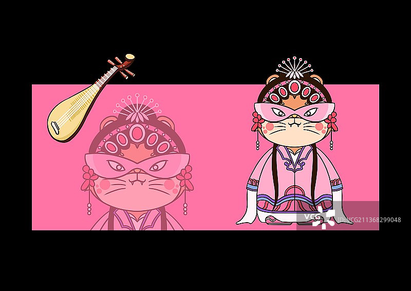 唱戏的老虎图片素材