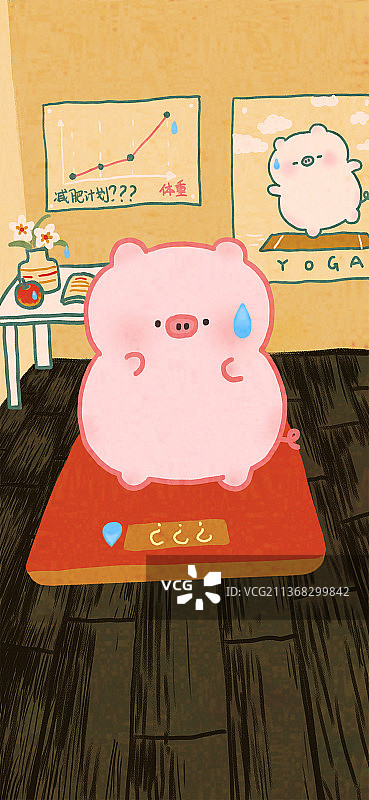 减肥小猪图片素材