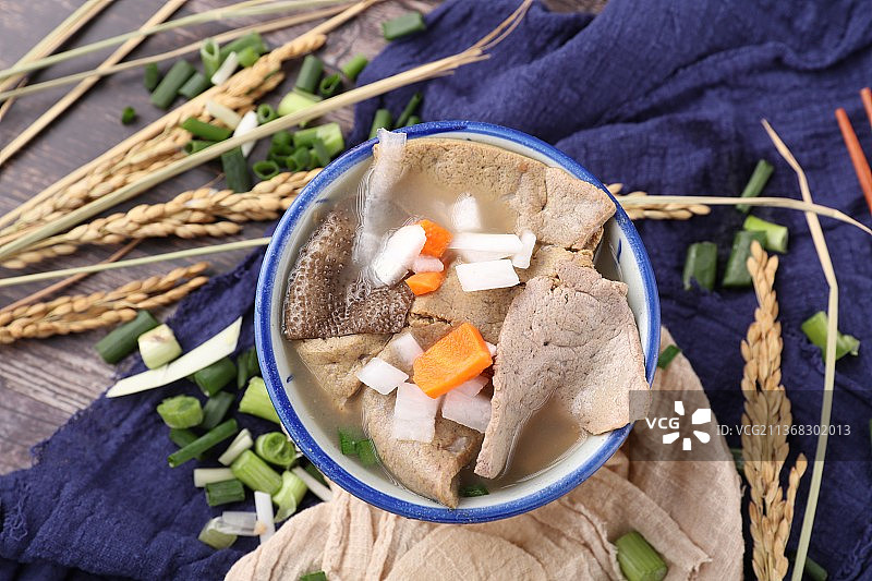 牛三星牛羊杂美食牛舌牛栏图片素材