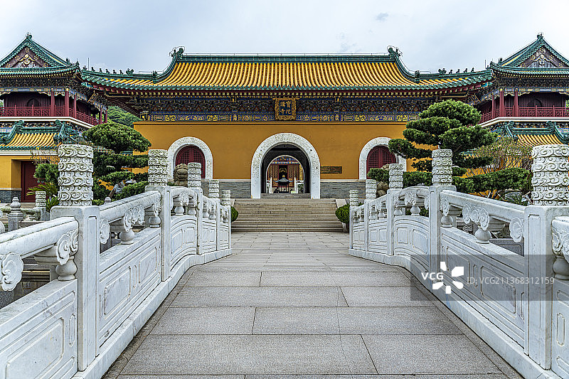 普陀山宝陀讲寺建筑风景图片素材
