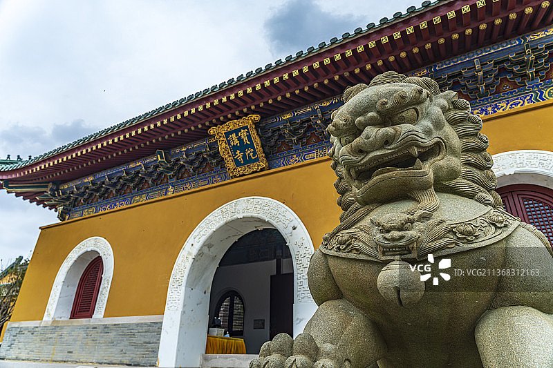 普陀山宝陀讲寺建筑风景图片素材