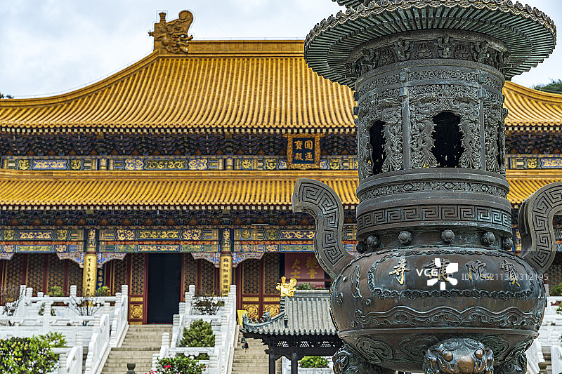 普陀山宝陀讲寺建筑风景图片素材