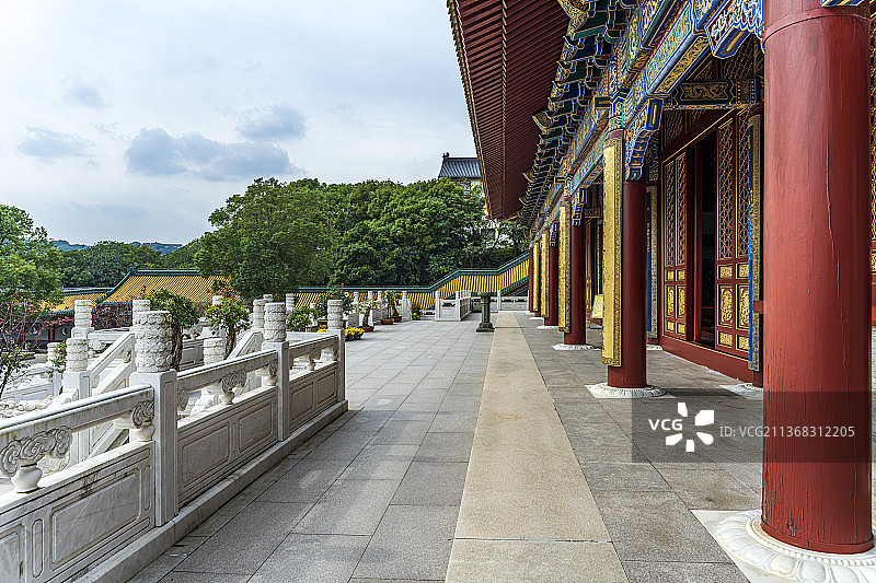 普陀山宝陀讲寺建筑风景图片素材
