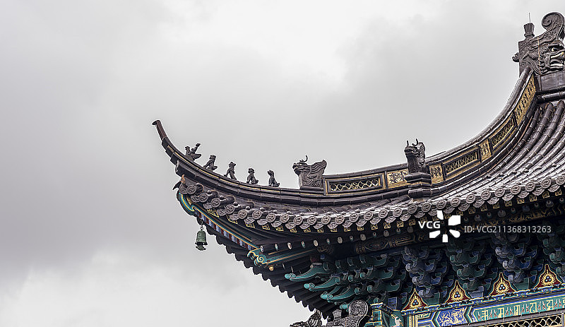 普陀山补怛紫竹林禅院建筑风景图片素材