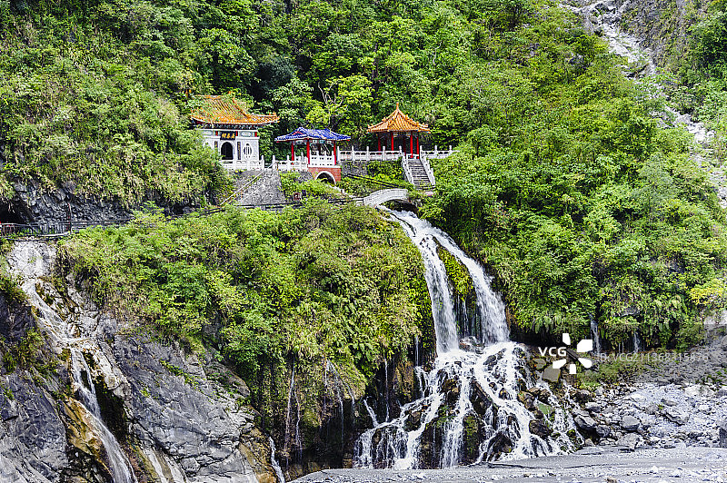 中国台湾花莲太鲁阁长春祠图片素材