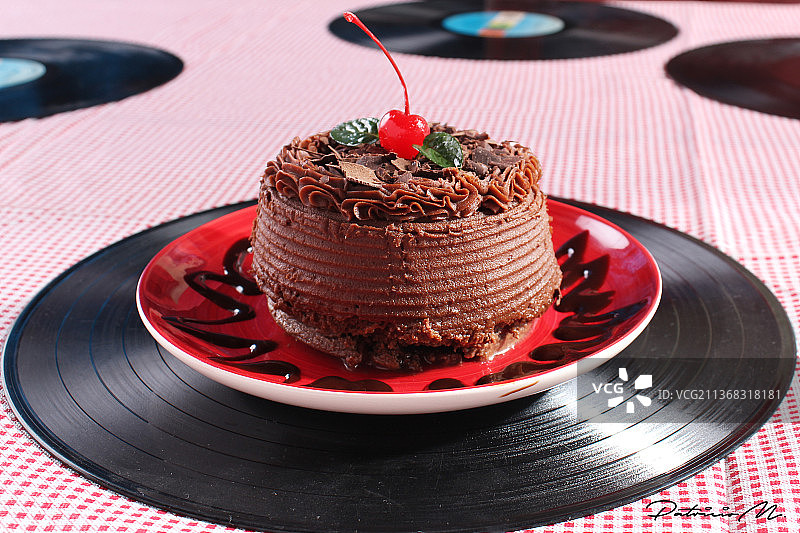 墨西哥餐桌上的蛋糕特写图片素材