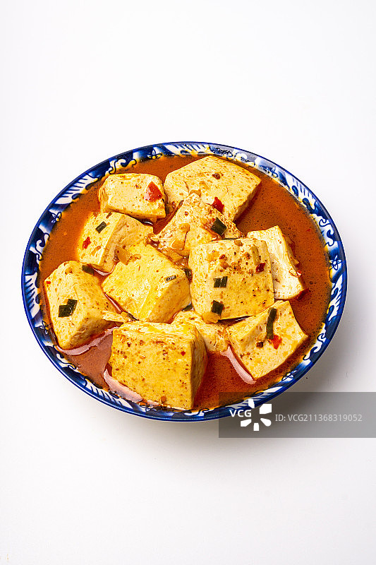 中国传统食品湖南长沙麻婆豆腐图片素材