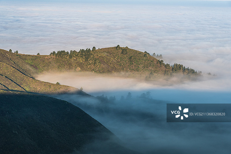 斯威尼岭：美国加利福尼亚州太平洋岸山区风光图片素材