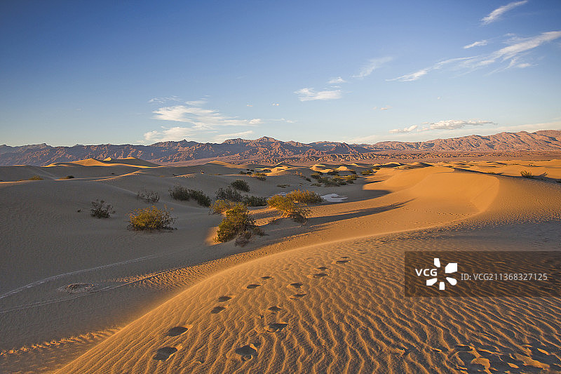 死亡谷沙漠风光，位于美国加利福尼亚州因约县图片素材