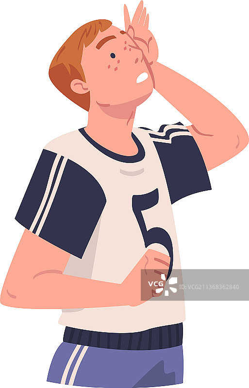 男人看着有趣的东西抬头图片素材