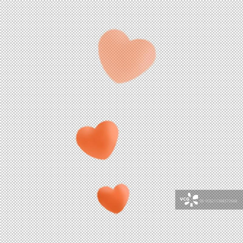 立体爱心图片素材