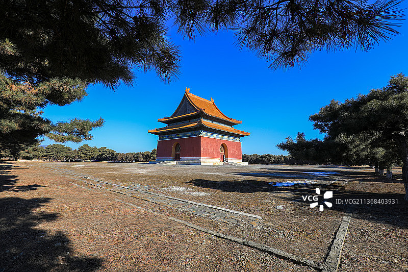 河北遵化清东陵神功圣德碑楼（大碑楼）图片素材