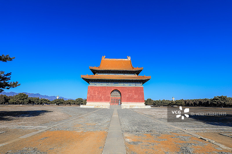 河北遵化清东陵神功圣德碑楼（大碑楼）图片素材