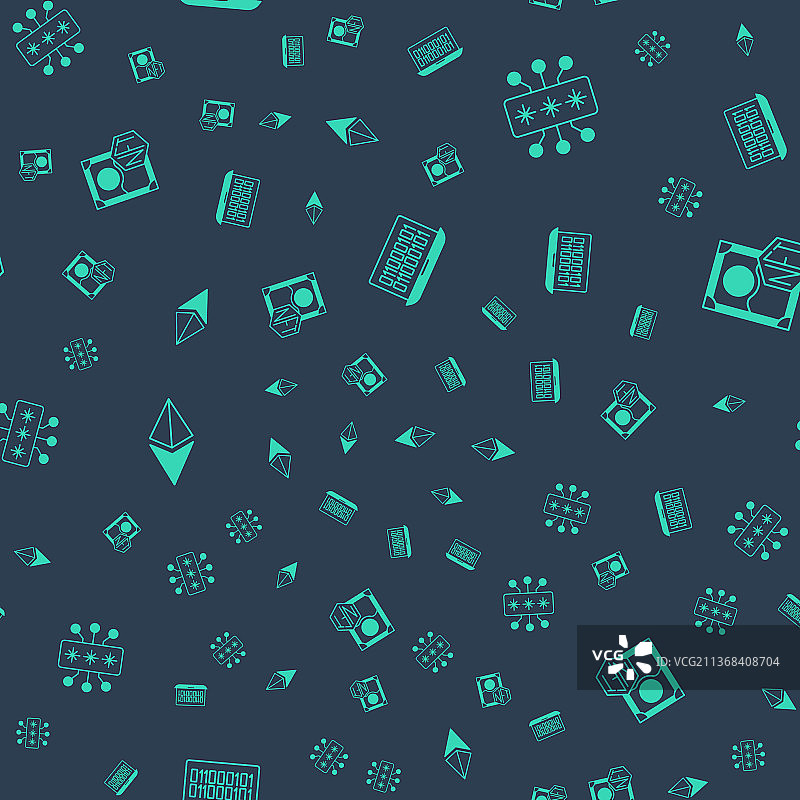 二进制代码网络安全以太坊套装图片素材