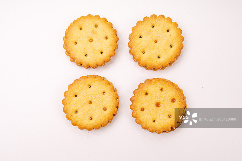 烘焙食品奶油夹心饼干图片素材