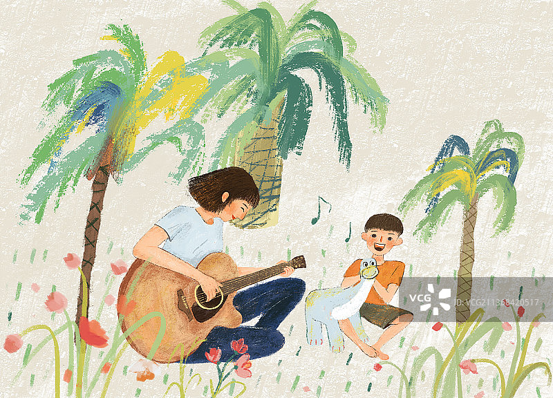 亲子时光图片素材