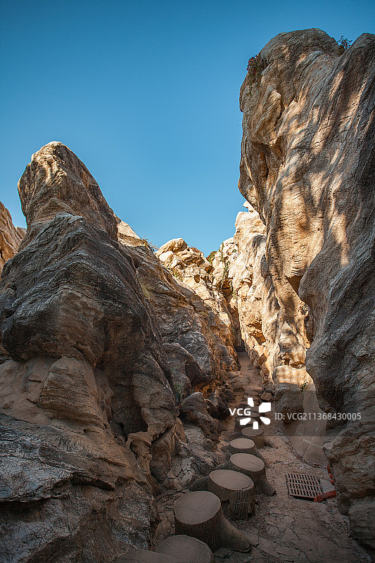 中国辽宁大连金普新区金石滩金石缘公园岩石图片素材