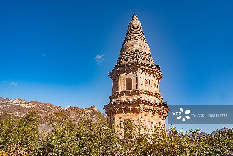 北京房山云居寺北塔图片素材