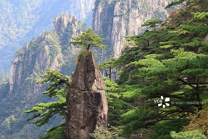 黄山风景妙笔生花图片素材