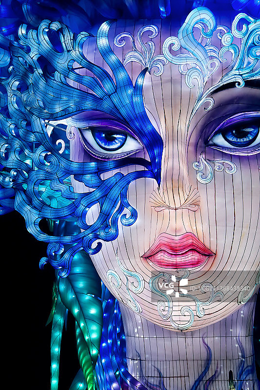 四川自贡彩灯花灯会图片素材