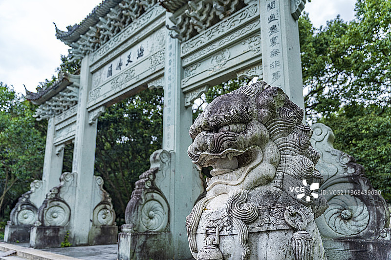 普陀山法雨寺建筑风景图片素材