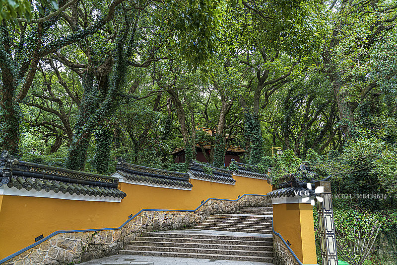 普陀山法雨寺建筑风景图片素材