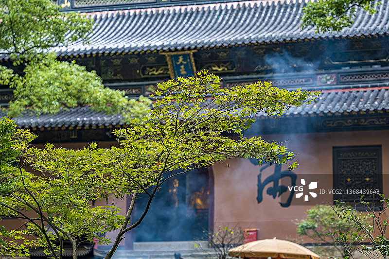 普陀山法雨寺建筑风景图片素材