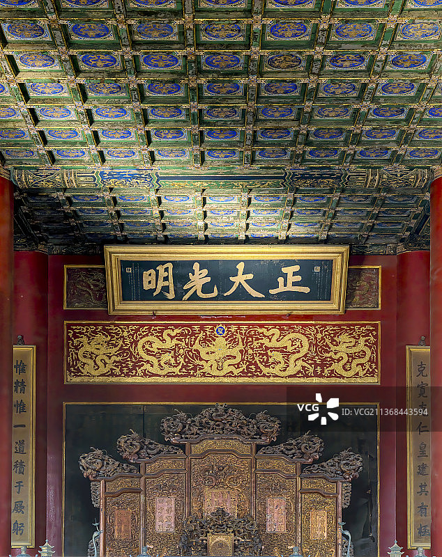 故宫乾清宫内景图片素材