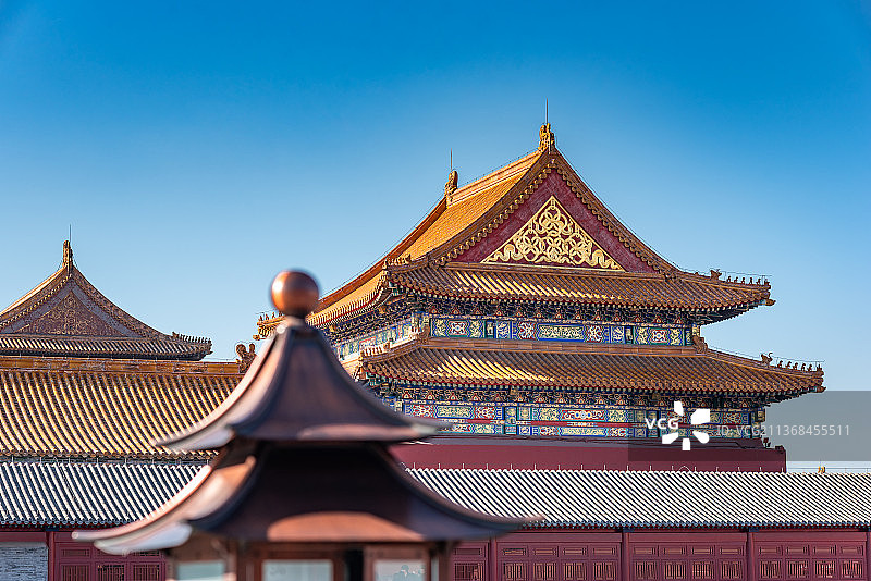 北京故宫宫灯与宫殿图片素材