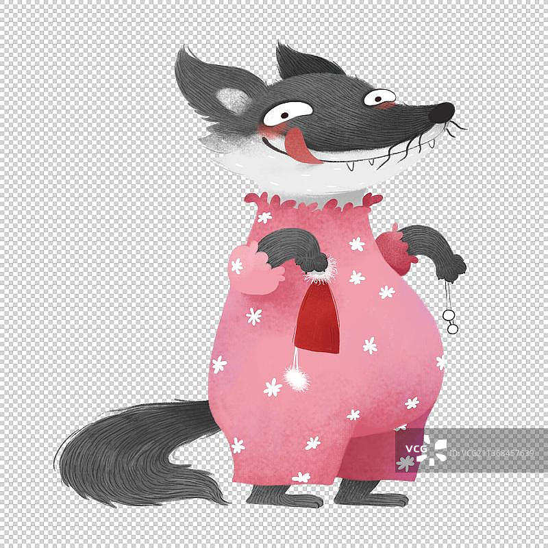 坏笑的大灰狼图片素材