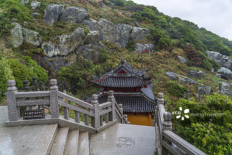 普陀山梵音洞风景图片素材