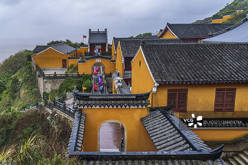 普陀山梵音洞风景图片素材
