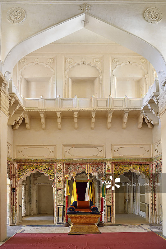 印度拉贾斯坦邦纳高尔堡阿巴哈宫图片素材