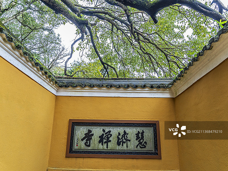 浙江普陀山慧济寺建筑风景图片素材