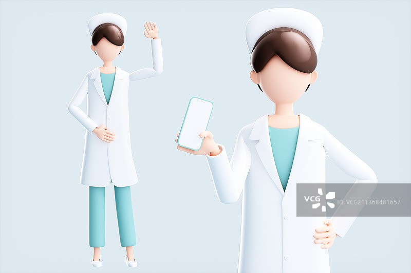 3D渲染的医疗概念插画图片素材