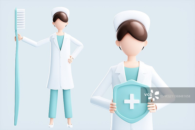 3D渲染的医疗概念插画图片素材