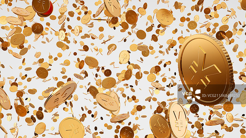 金币雨图片素材