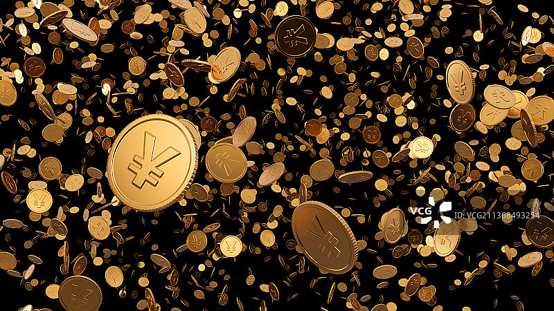 金币雨图片素材