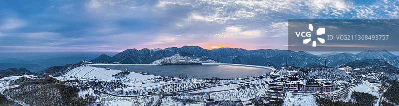 江南天池天荒坪水库图片素材