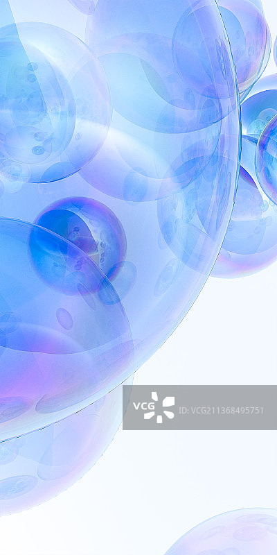 3D炫彩球面抽象几何插画背景图片素材