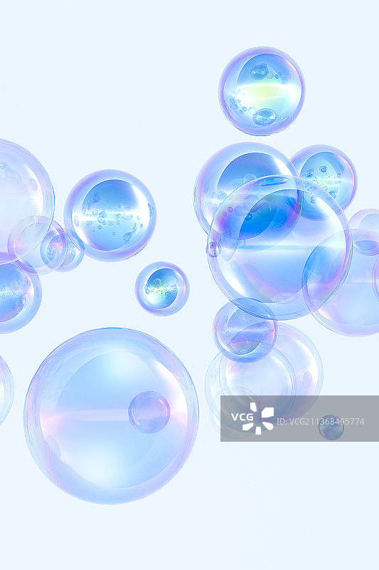 3D炫彩球面抽象几何插画背景图片素材