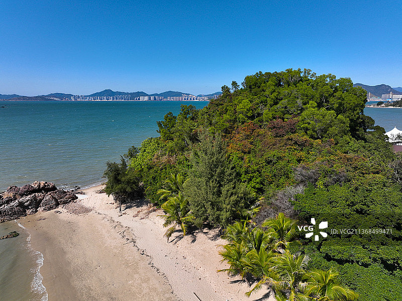 广东省惠州市惠东县巽寮湾响浪角坪仕洲航拍图片素材