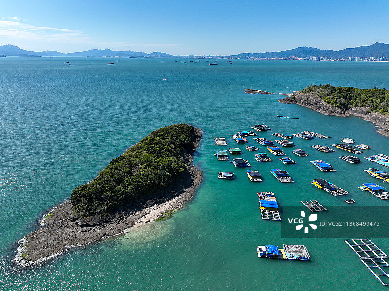 广东省惠州市惠东县巽寮湾响浪角坪仕洲航拍图片素材